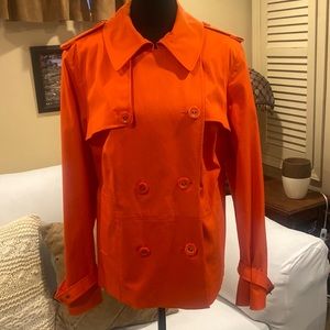 Women’s Sutton studio spring jacket orange size 16 W with pockets